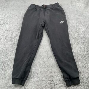 Nike Pants Mens Large Black Joggers Cuffed Fleece Sweatpants Athletic 598871